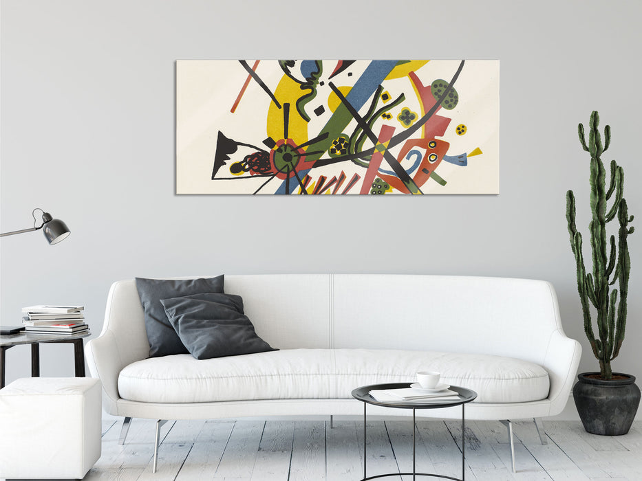Wassily Kandinsky - Kleine Welten I, Glasbild Panorama