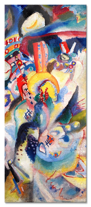 Pixxprint Wassily Kandinsky - Moskau II, Glasbild Panorama