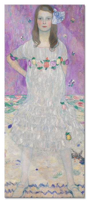 Pixxprint Gustav Klimt - Mäda Primavesi, Glasbild Panorama