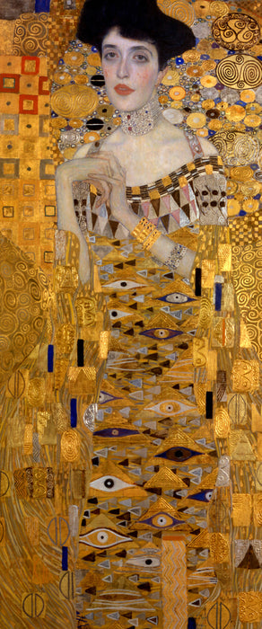 Gustav Klimt - Adele Bloch-Bauer I, Glasbild Panorama