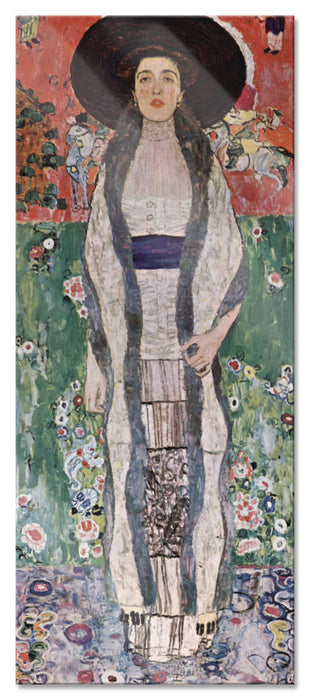 Gustav Klimt - Adele Bloch-Bauer II, Glasbild Panorama