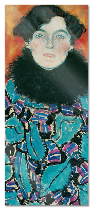 Pixxprint Gustav Klimt - Johanna Staude, Glasbild Panorama