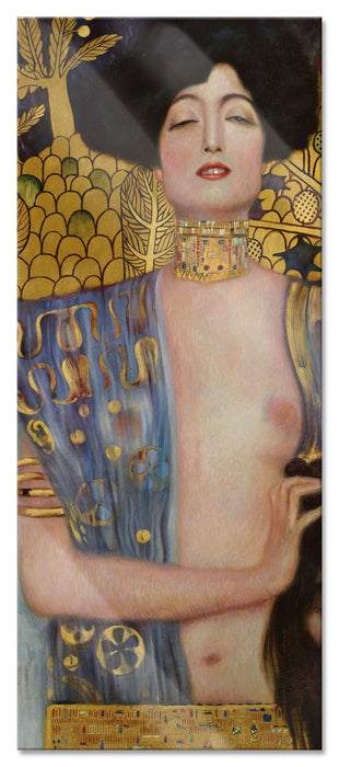 Gustav Klimt - Judith I, Glasbild Panorama