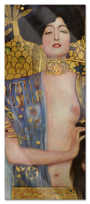 Pixxprint Gustav Klimt - Judith I, Glasbild Panorama