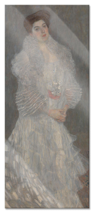 Pixxprint Gustav Klimt - Hermine Gallia, Glasbild Panorama