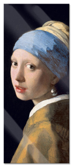 Pixxprint Johannes Vermeer - Mädchen mit dem Perlenohrring, Glasbild Panorama