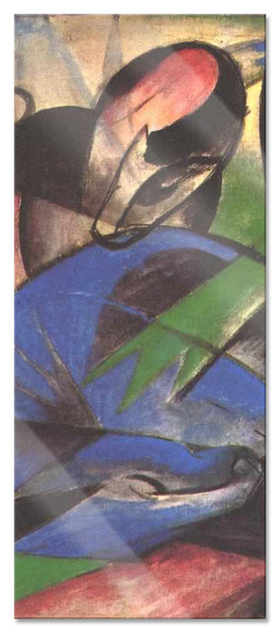 Pixxprint Franz Marc - Träumendes Pferd, Glasbild Panorama