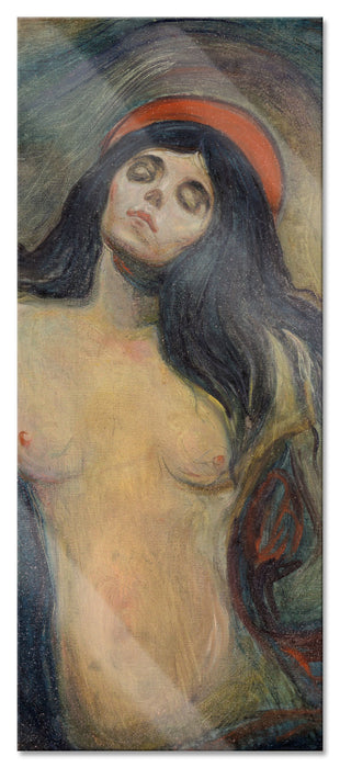 Edvard Munch - Madonna, Glasbild Panorama