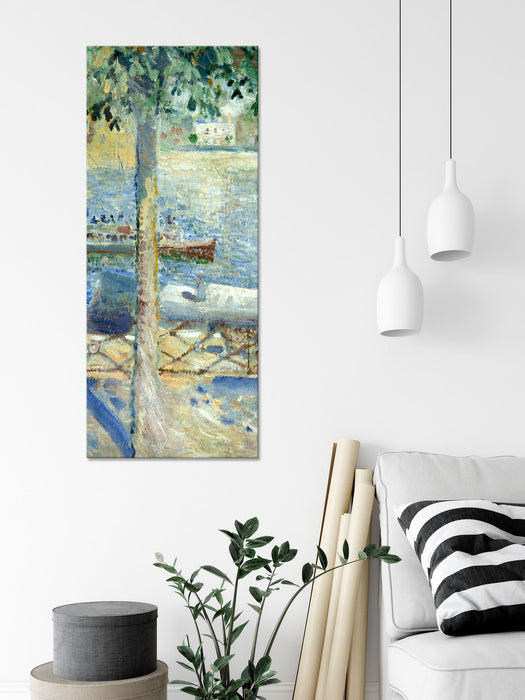 Edvard Munch - Die Seine bei Saint-Cloud, Glasbild Panorama