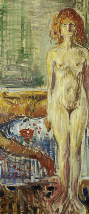 Edvard Munch - Der Tod des Marat II, Glasbild Panorama