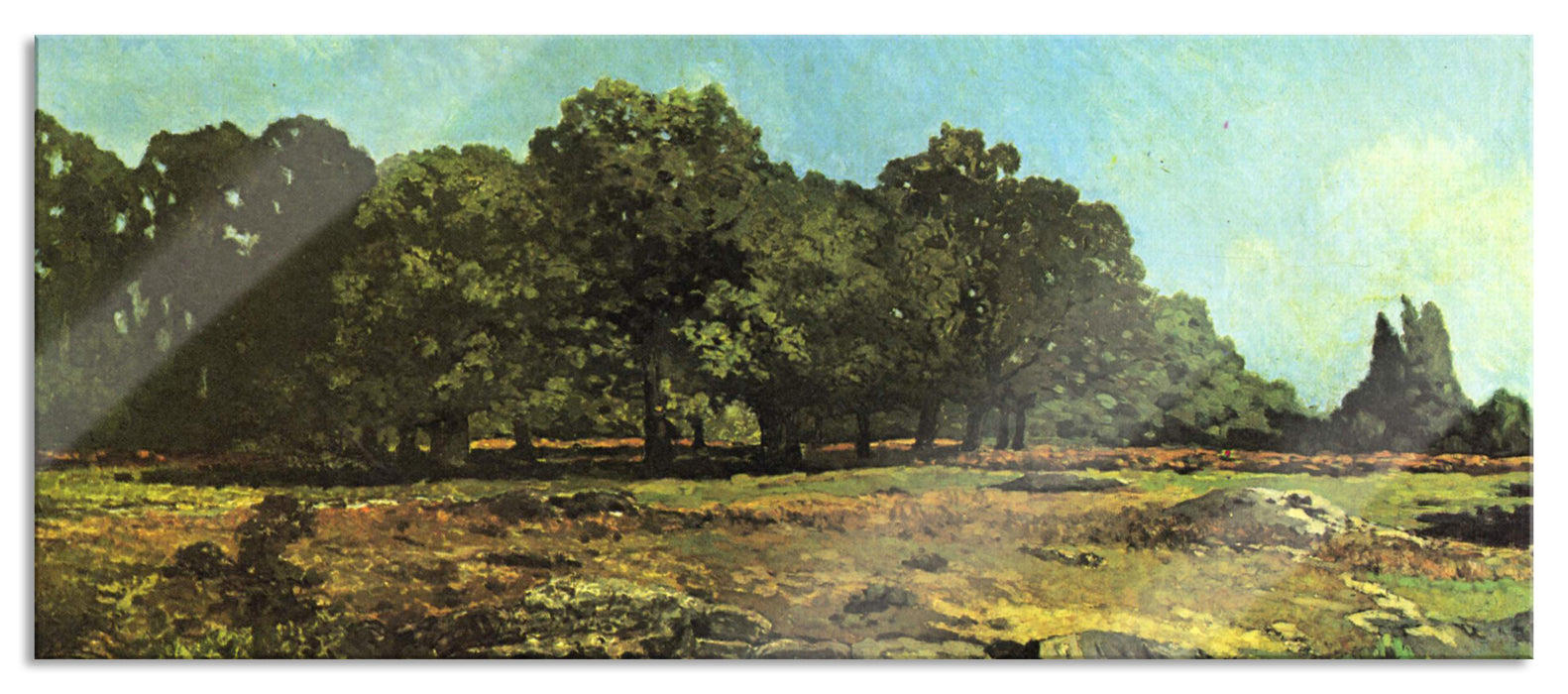 Alfred Sisley - Avenue of Chestnut Trees at La Celle-Sa, Glasbild Panorama