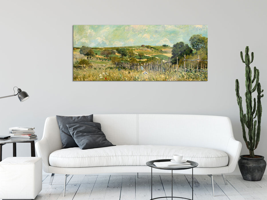 Alfred Sisley - Meadow , Glasbild Panorama