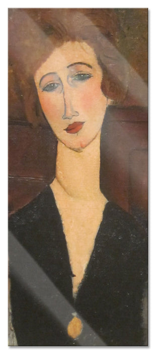 Pixxprint Amedeo Modigliani - Portrait einer Frau, Glasbild Panorama