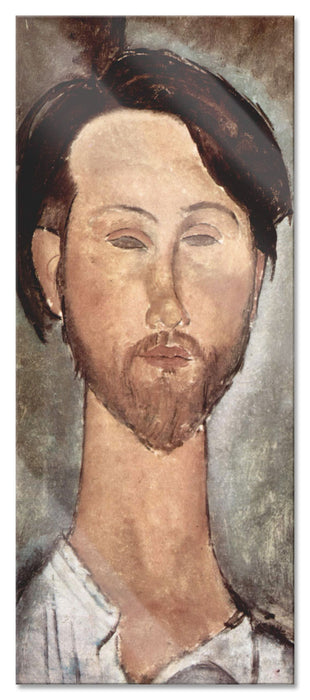 Pixxprint Amedeo Modigliani - Leopold Zborowski , Glasbild Panorama