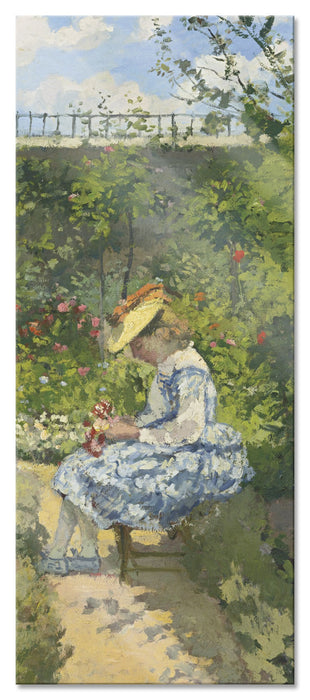 Pixxprint Camille Pissarro - JEANNE PISSARRODITE MINETTEASSIS, Glasbild Panorama