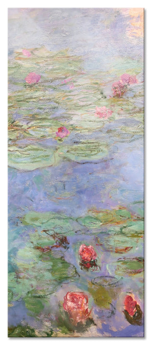 Pixxprint Claude Monet - Seerosen  VIII, Glasbild Panorama