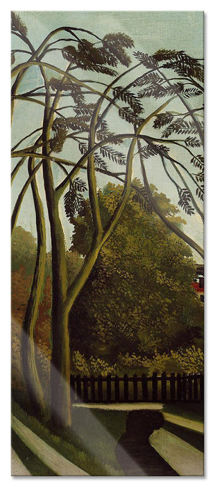 Pixxprint Henri Rousseau - The Redlist Naivismus, Glasbild Panorama