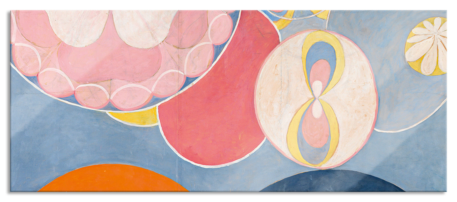 Pixxprint Hilma af Klint - The Ten Biggest, Glasbild Panorama