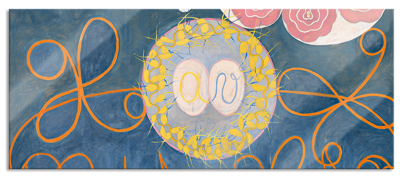 Pixxprint Hilma af Klint - The Ten Largest, Glasbild Panorama