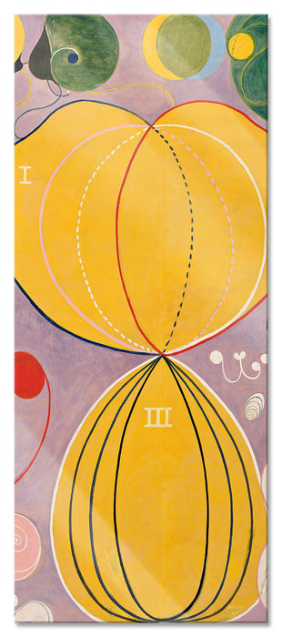 Pixxprint Hilma af Klint - Adulthood, Glasbild Panorama