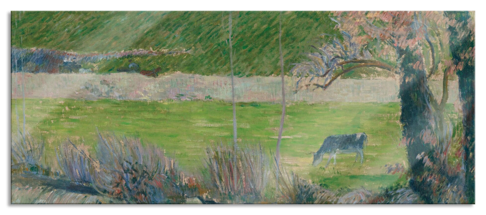 Pixxprint Paul Gauguin - SUR L'AVEN EN AMONT DE PONT-AVEN , Glasbild Panorama