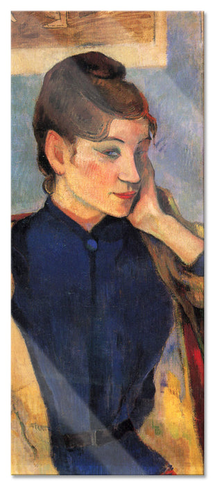 Pixxprint Paul Gauguin - Portrait von Madeleine Bernard, Glasbild Panorama