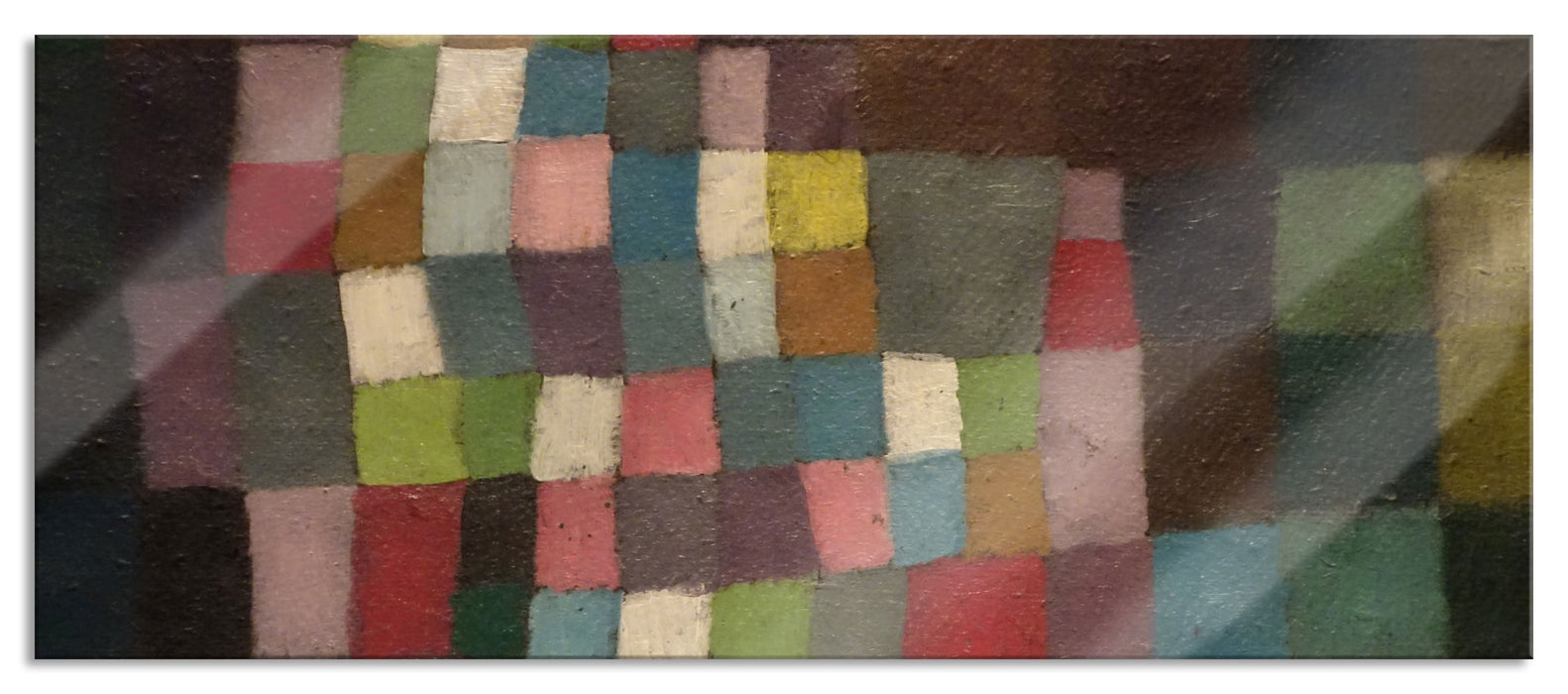 Pixxprint Paul Klee - Alter Klang, Glasbild Panorama