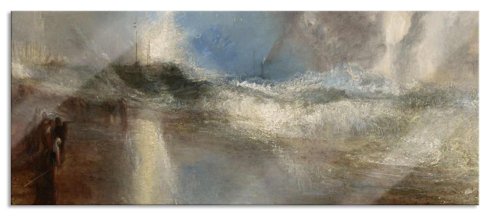 Pixxprint William Turner - Rockets and Blue LightsClose at Hand, Glasbild Panorama