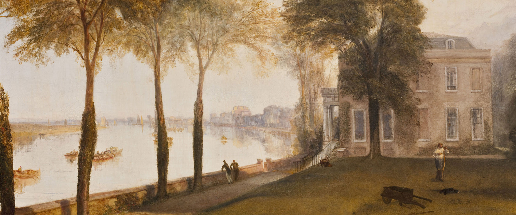 William Turner - Mortlake Terrace Early Summer Morning, Glasbild Panorama