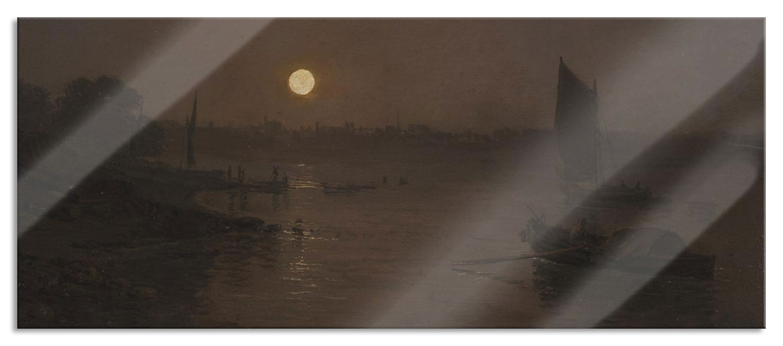 Pixxprint William Turner - A Study at Millbank , Glasbild Panorama