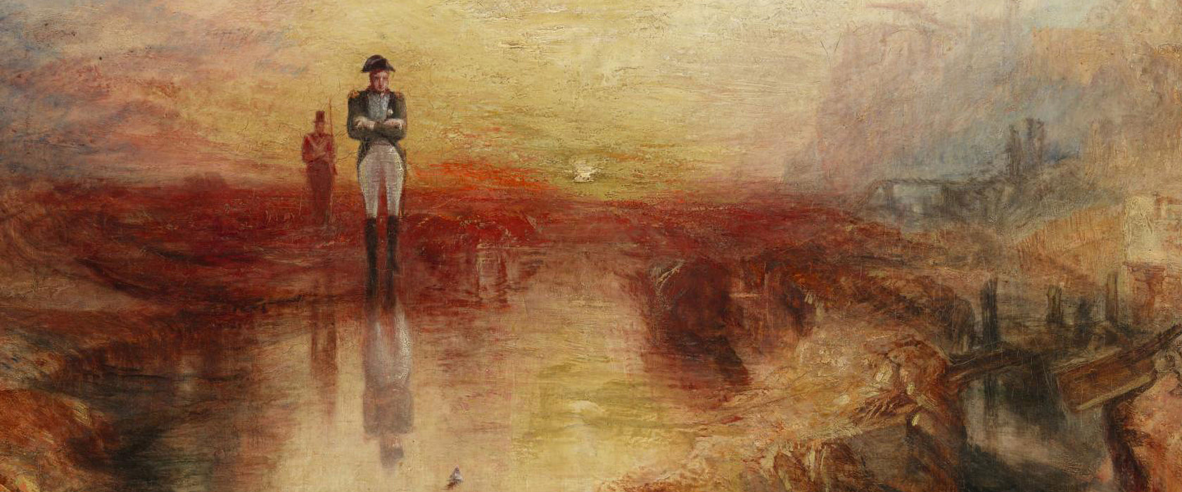 William Turner - War The Exile and the Rock Limpet, Glasbild Panorama
