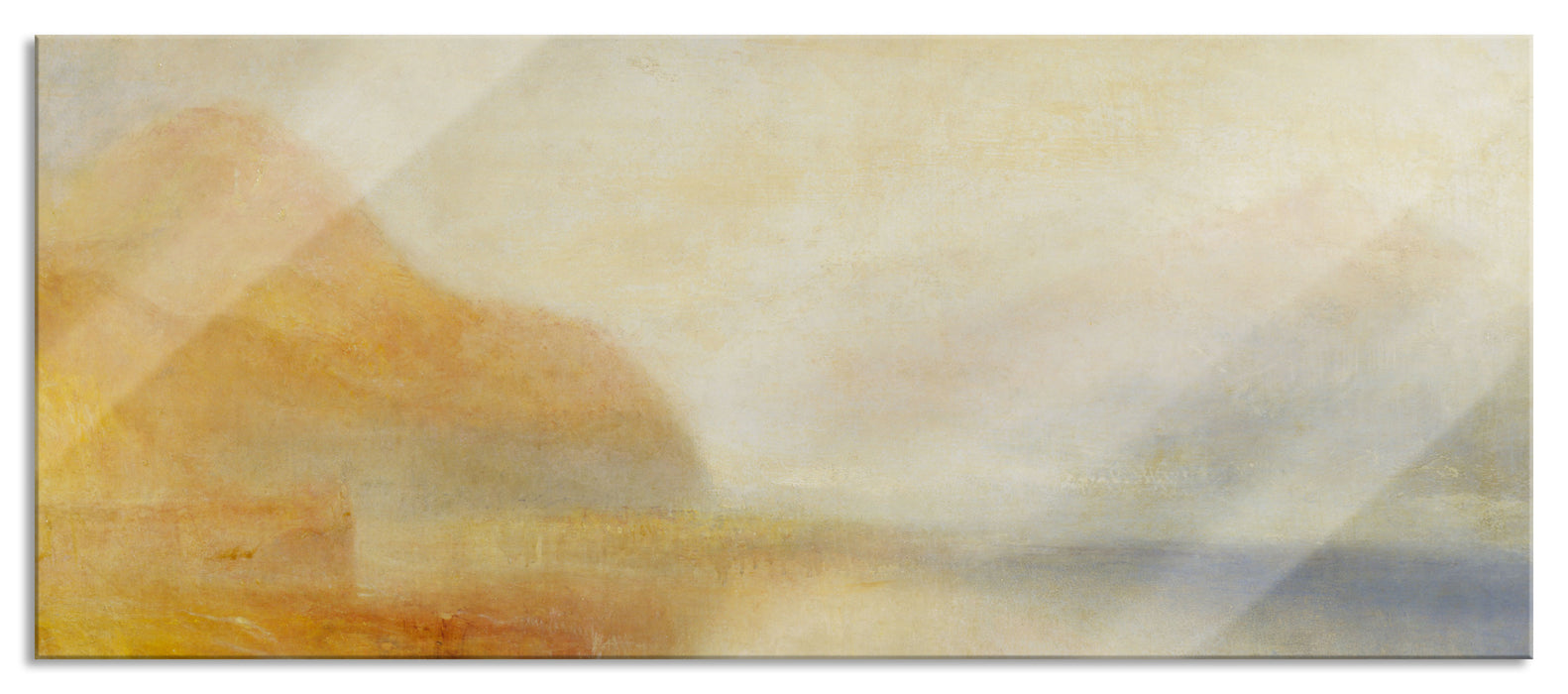 Pixxprint William Turner - Inverary Pier Loch Fyne Morning , Glasbild Panorama