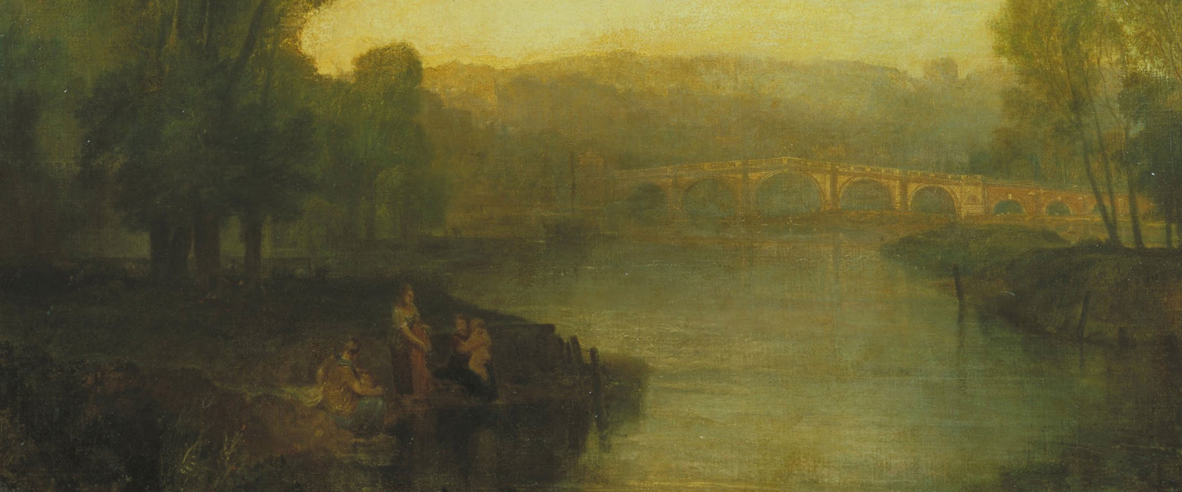 William Turner - View of Richmond Hill and Bridge, Glasbild Panorama