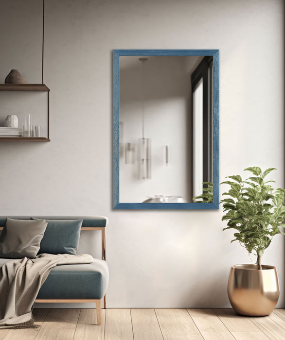 Spiegelrahmen Klassiko, Farbe: Blau | Wandspiegel in 11 Größen