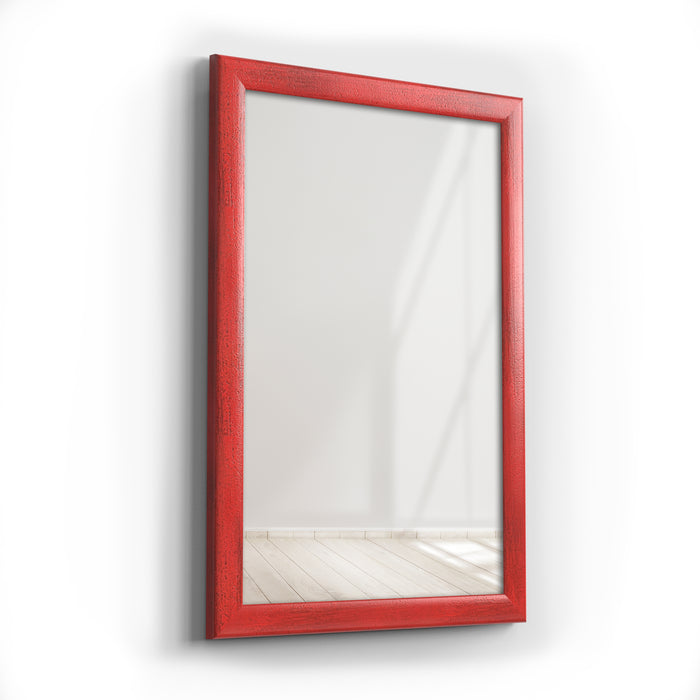Pixxprint Spiegelrahmen Moderna Farbe: Rot | Wandspiegel in 11 Größen