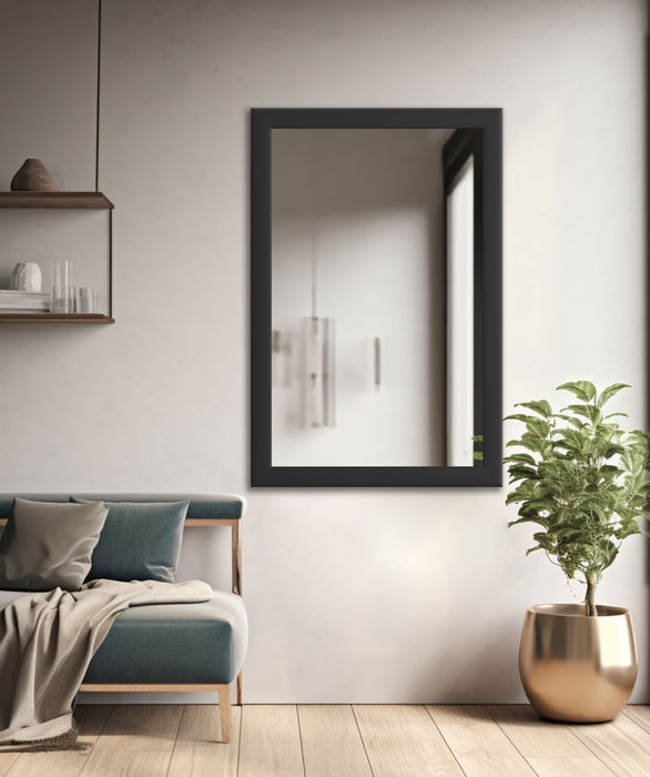 Spiegelrahmen Moderna Farbe: Schwarz | Wandspiegel in 11 Größen