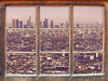 Skyline von Los Angeles  3D Wandtattoo Fenster