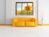 Strahlendes Sonnenblumenfeld 3D Wandtattoo Fenster Wand