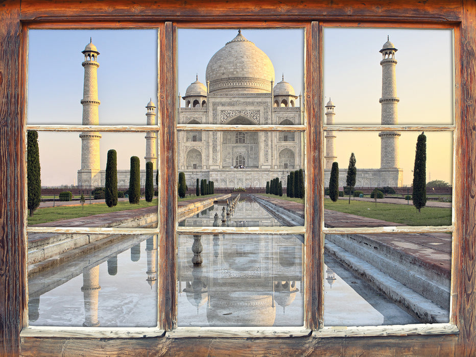 Taj Mahal  3D Wandtattoo Fenster