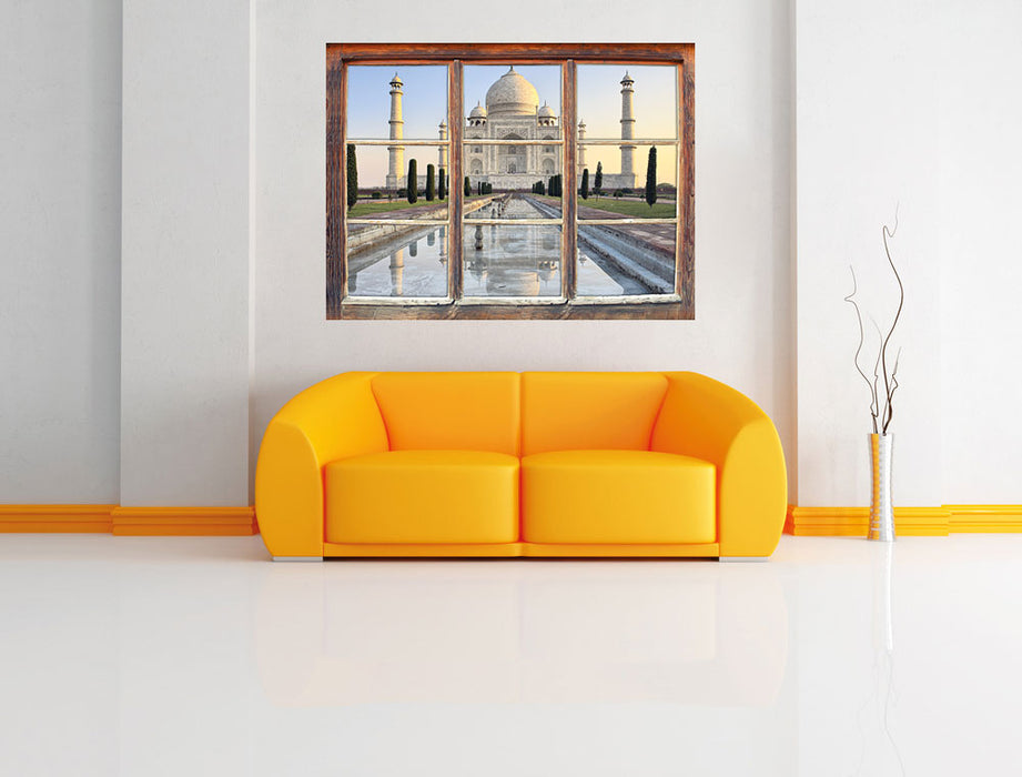 Taj Mahal 3D Wandtattoo Fenster Wand