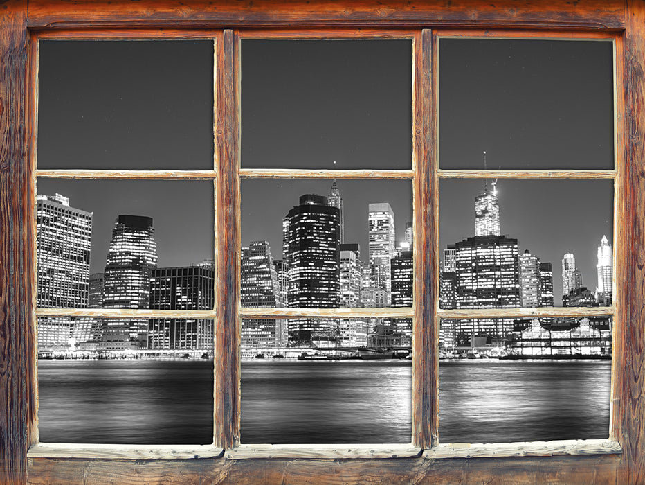 New York City  3D Wandtattoo Fenster