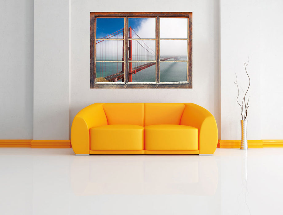 Golden Gate Bridge San Francisco 3D Wandtattoo Fenster Wand