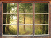 Waldweg 3D Wandtattoo Fenster