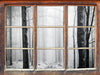 Mystischer Wald  3D Wandtattoo Fenster