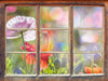 Kalifornischer Mohn Frühling 3D Wandtattoo Fenster