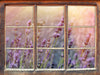 Schmetterlinge auf Lavendelblumen  3D Wandtattoo Fenster