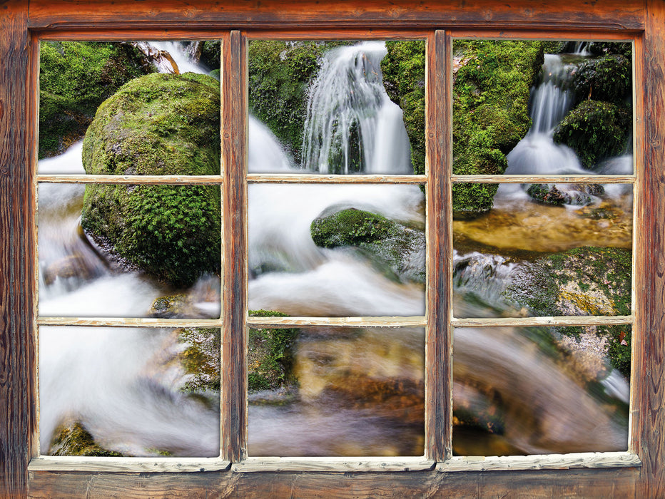 Gertelbach im Schwarzwald  3D Wandtattoo Fenster