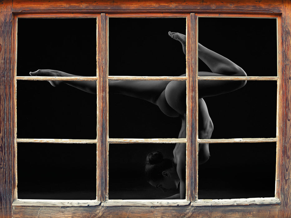sexy Körper einer Frau  3D Wandtattoo Fenster