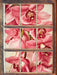 Rosane Orchideenblüten  3D Wandtattoo Fenster