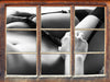 Sexy Frauenkörper mit Dessous  3D Wandtattoo Fenster
